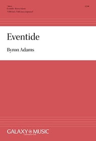 Eventide TTBB choral sheet music cover Thumbnail